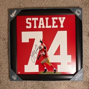 Signed Joe Staley Framed Photo